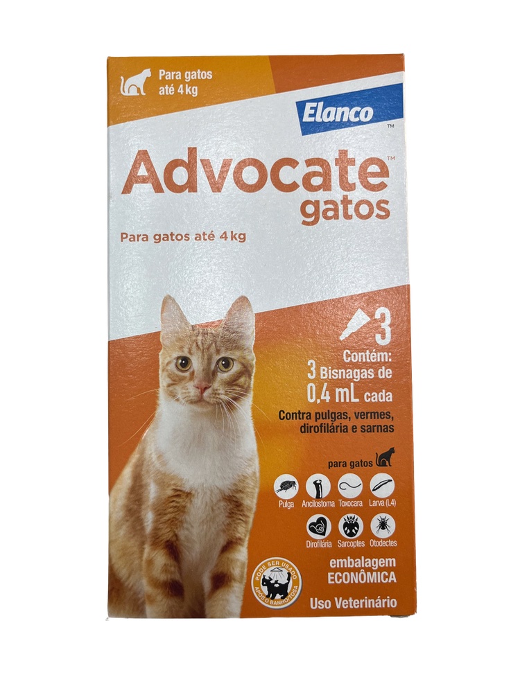 Advocate Gatos até 4 kg