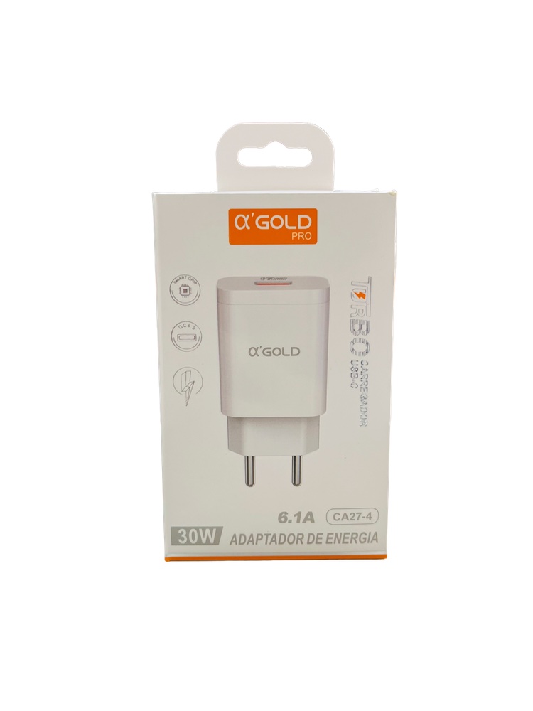 Carregador Adaptador de Energia 30W - 6.1A GOLD PRO