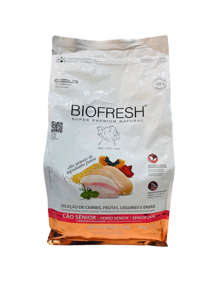 Biofresh Super Premium - 3kg Cães Sênior 