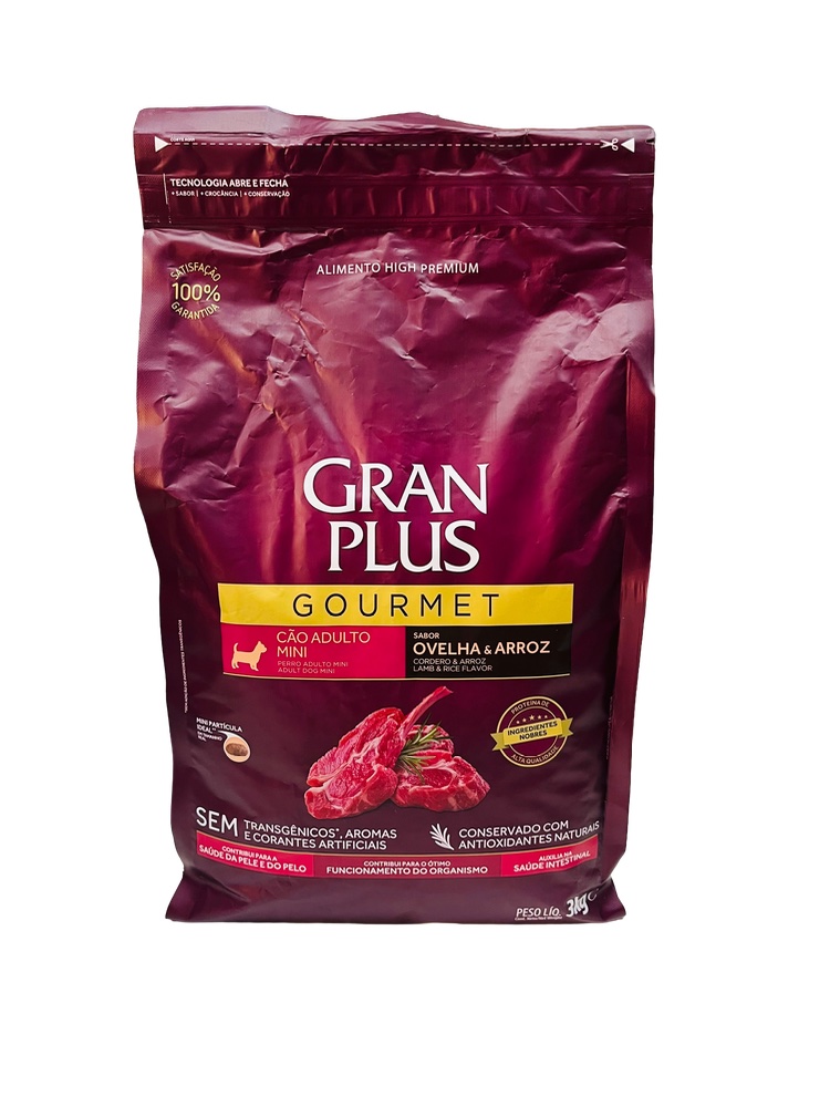 Gran Plus - 3kg Cães Adultos 