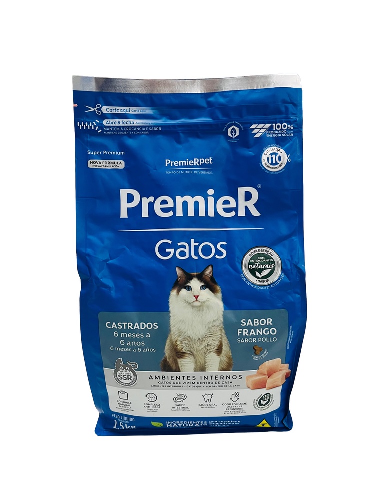 Premier Pet - 1,5kg Gatos Castrados