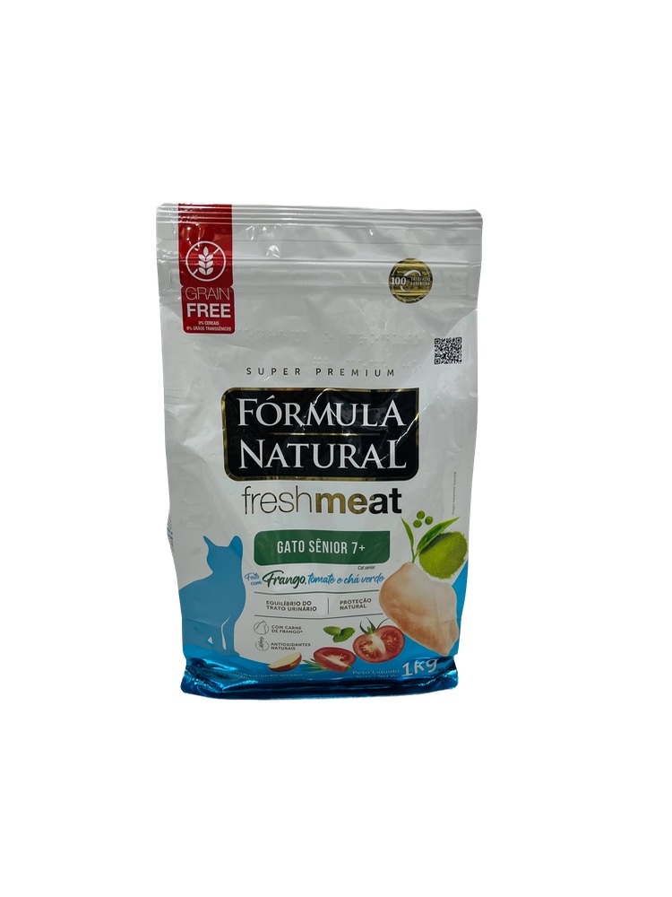 Fórmula Natural Fresh Meat - 1kg Gato Sênior 7+