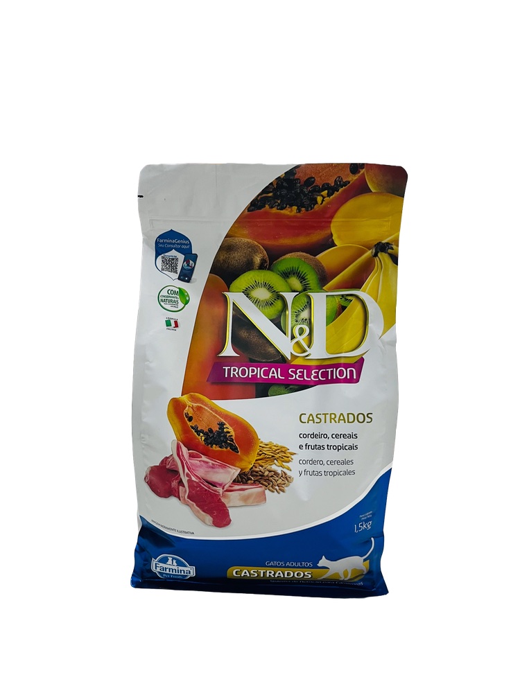 N&D Tropical Selection - 1,5kg Gatos Castrados 