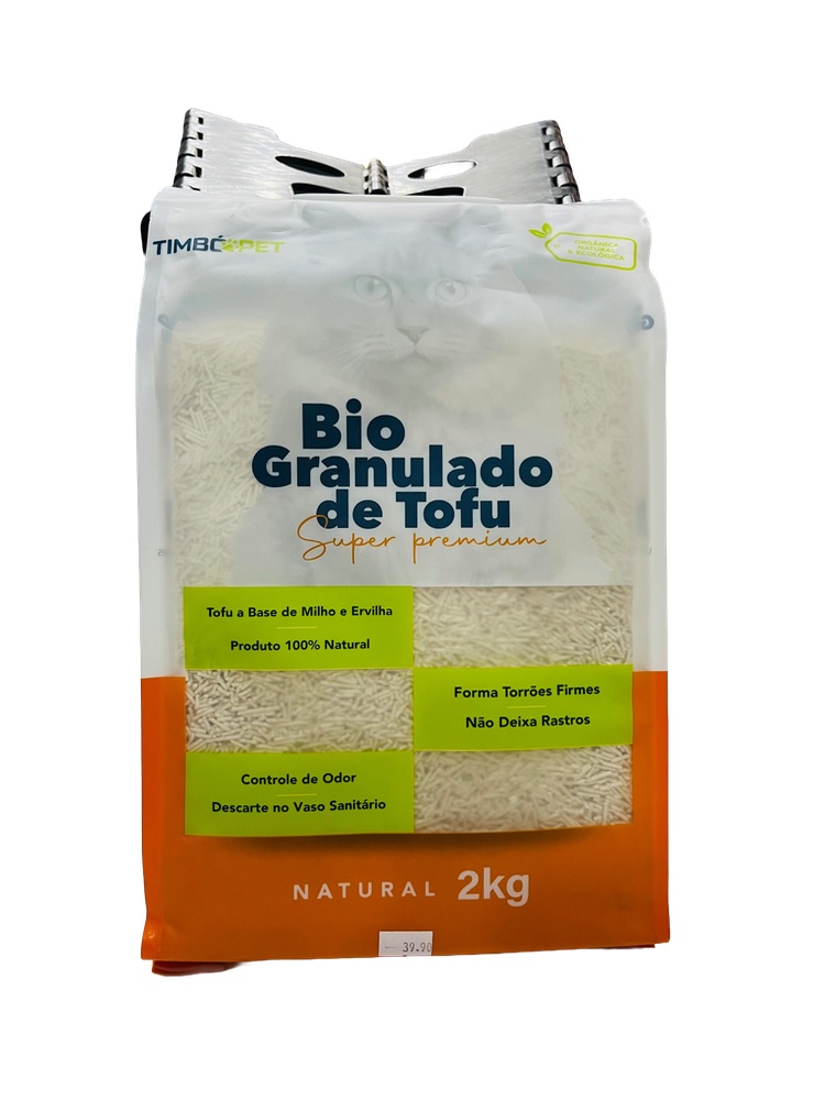 Bio Granulado De Tofu Super Premium - 2kg Timbó Pet