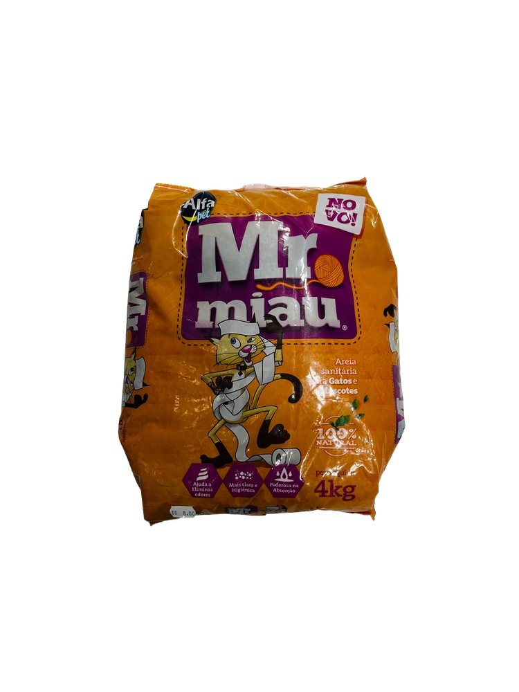 Areia Sanitário Higienica - 4kg Mr Miau 