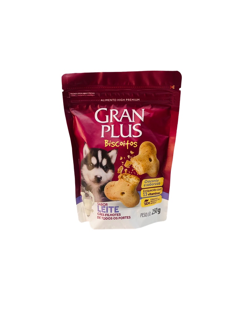 Gran Plus Biscoitos - 250g Cães Filhotes 
