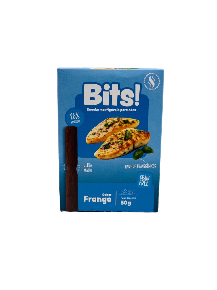 Bits Frango Snacks - 50g Para Cães 