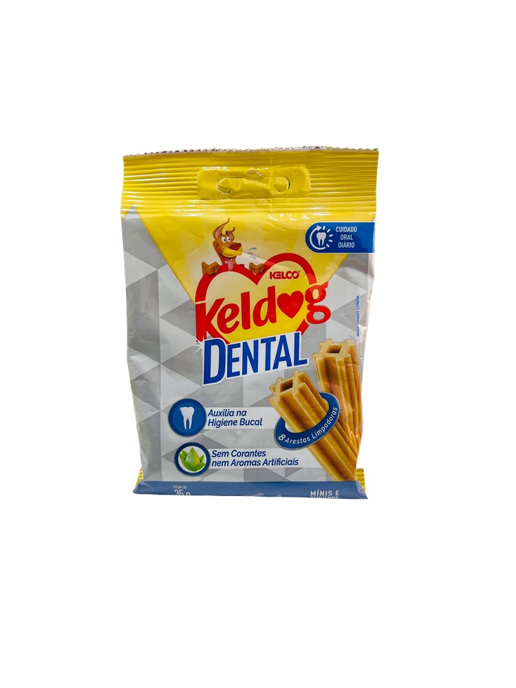 Kelco KelDog Dental - 35g Para Cães Pequenos e Minis 
