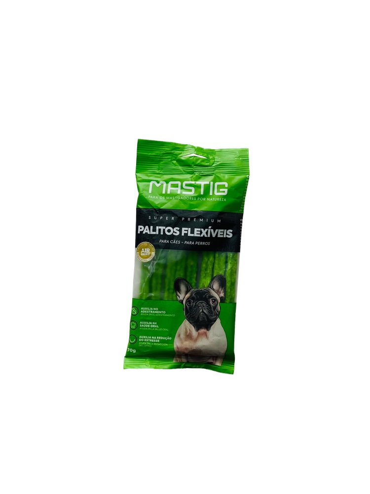 Mastig Palitos Flexível - 70g Para Cães 
