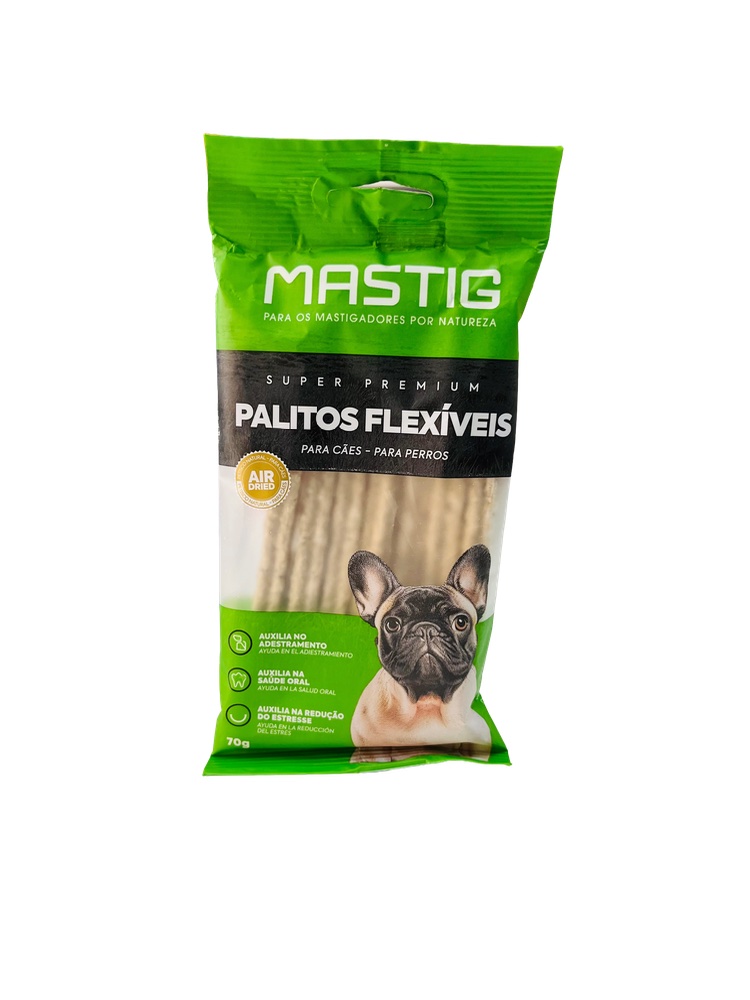 Mastig Palito Flexível Natural - 70g Para Cães 