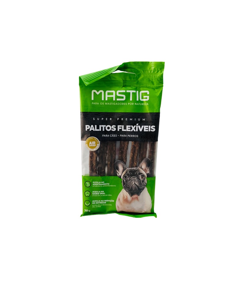 Mastig Palitinhos Flexíveis - 70g Para Cães 
