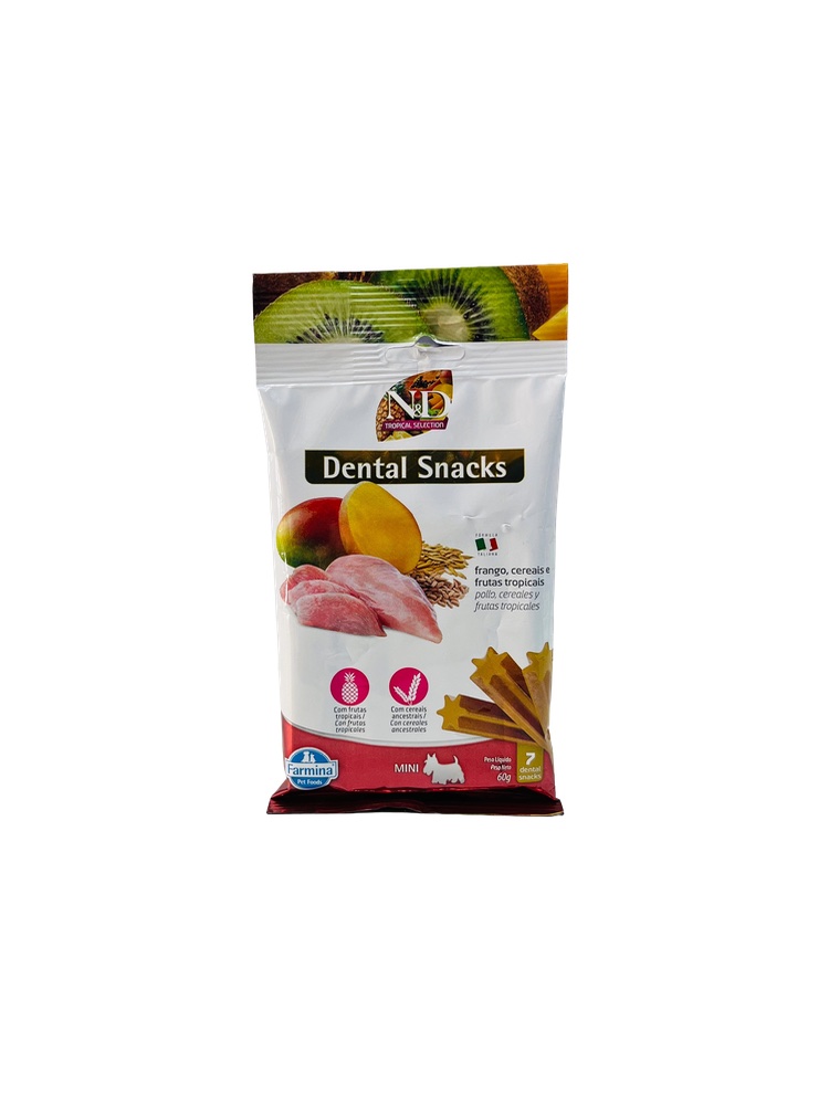 N&D Snacks Dental - 60g Cães Minis 