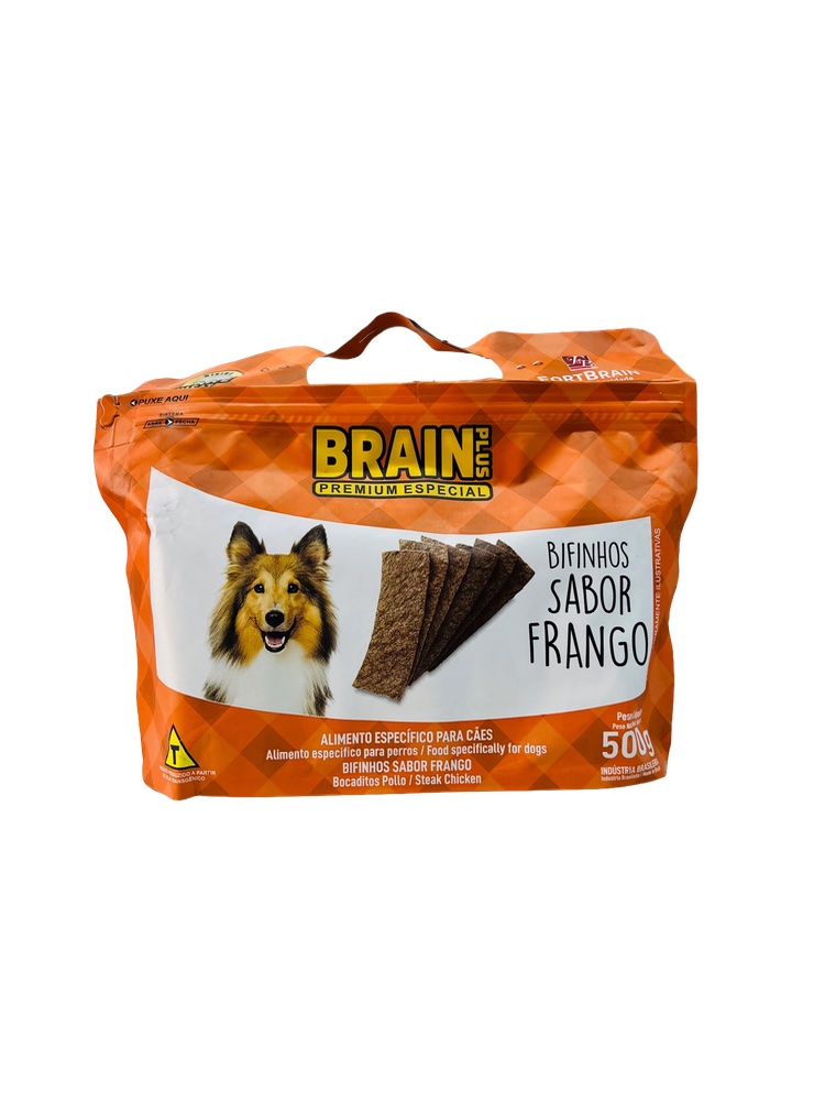 Brain Plus Bifinhos - 500g Para Cães 