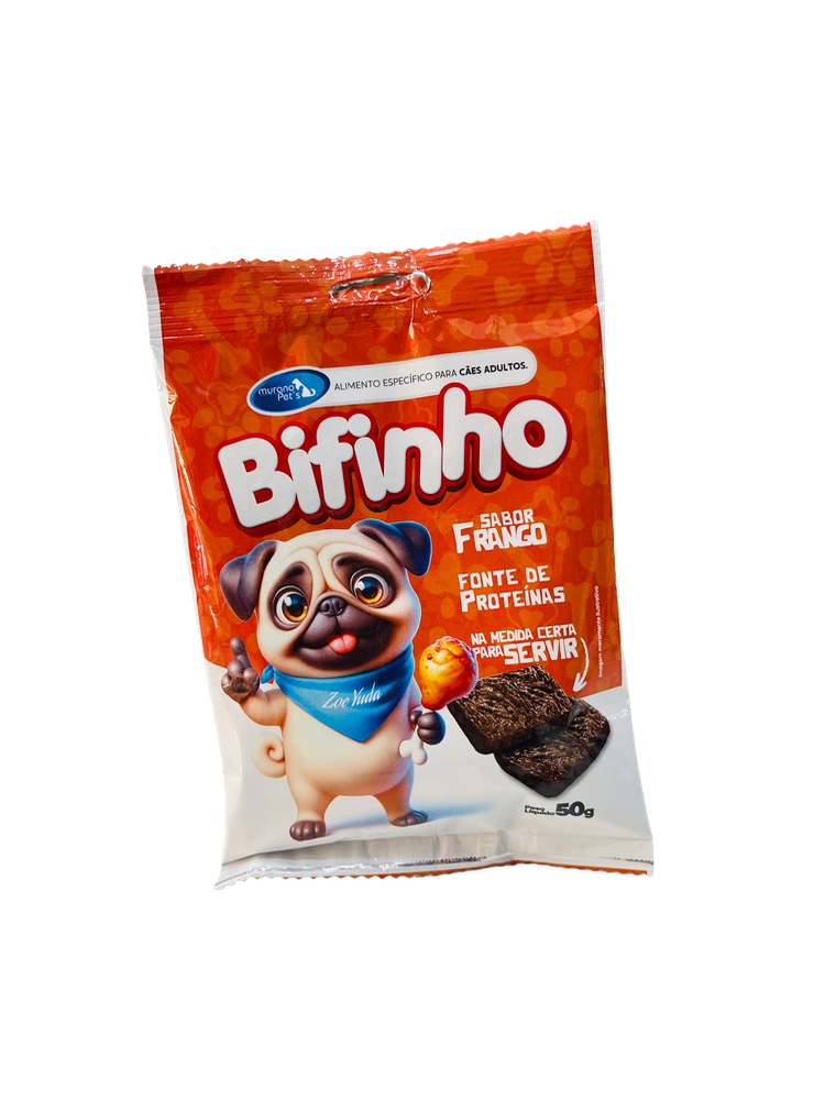 Bifinho De Frango - 50g Cães Adultos 