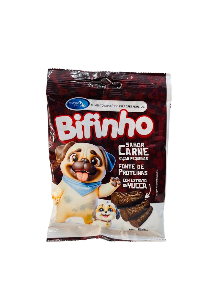 Bifinho De Carne - 50g Para Cães Adultos 