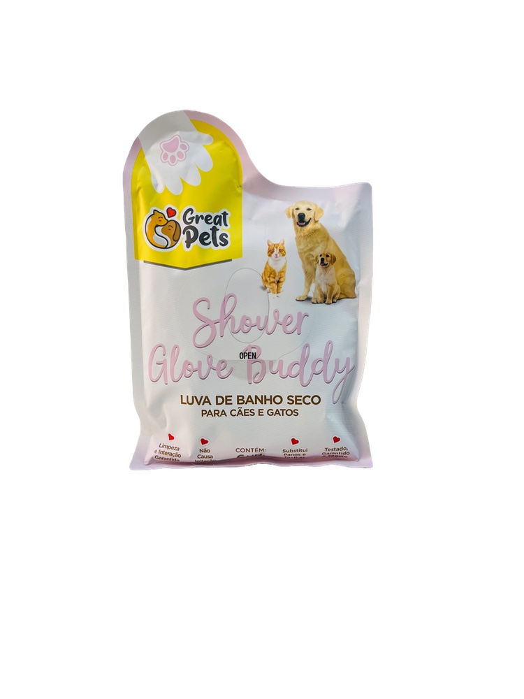 Luva De Banho Seco -  Great Pets