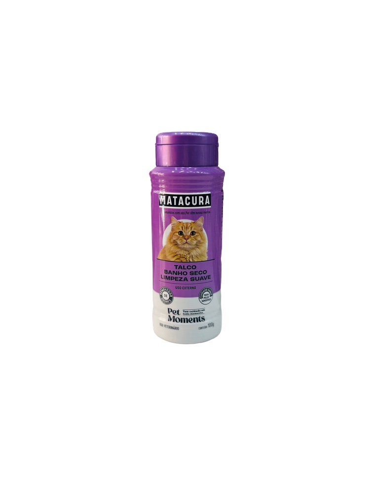 Talco Banho Seco - 100g Para Gatos 
