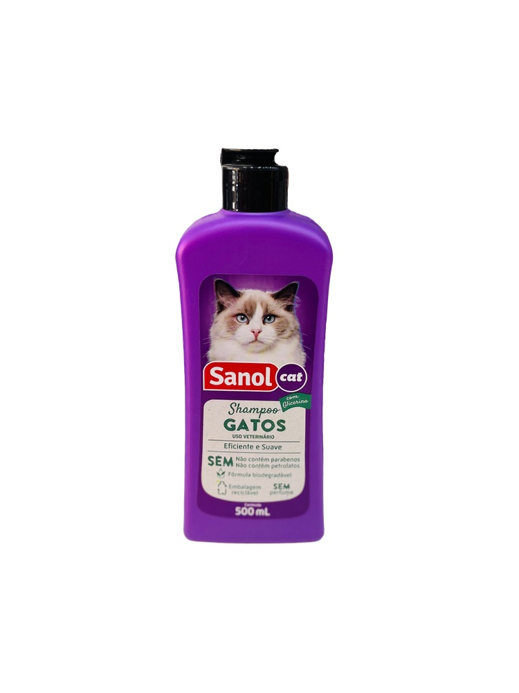 Shampoo Gatos - 500ml Sanol Dog 
