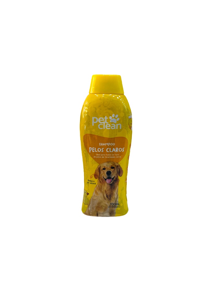 Shampoo Pelos Claros - 700ml Pet Clean 